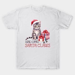 Here Comes Santa Claws T-Shirt